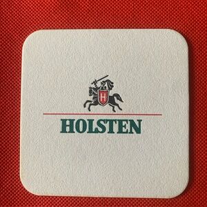 Vintage German Beer Mat Coaster Holsten Beer